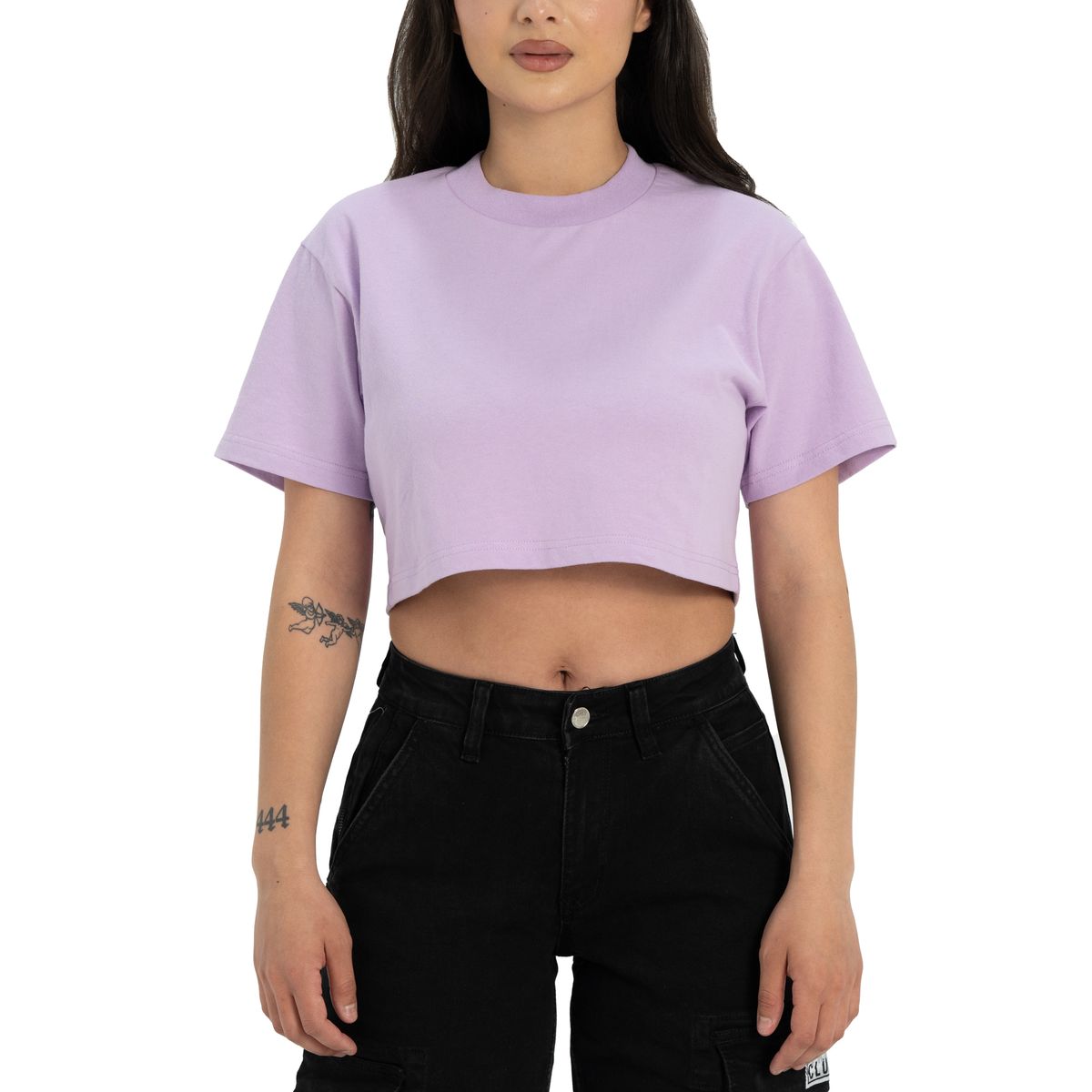 Pro Club Women's Heavyweight Short Sleeve Crop Top by Xtreme Wear