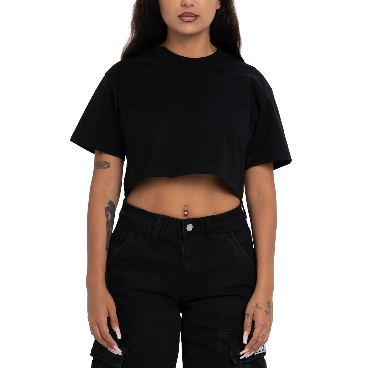 Pro Club Women's Heavyweight Short Sleeve Crop Top by Xtreme Wear