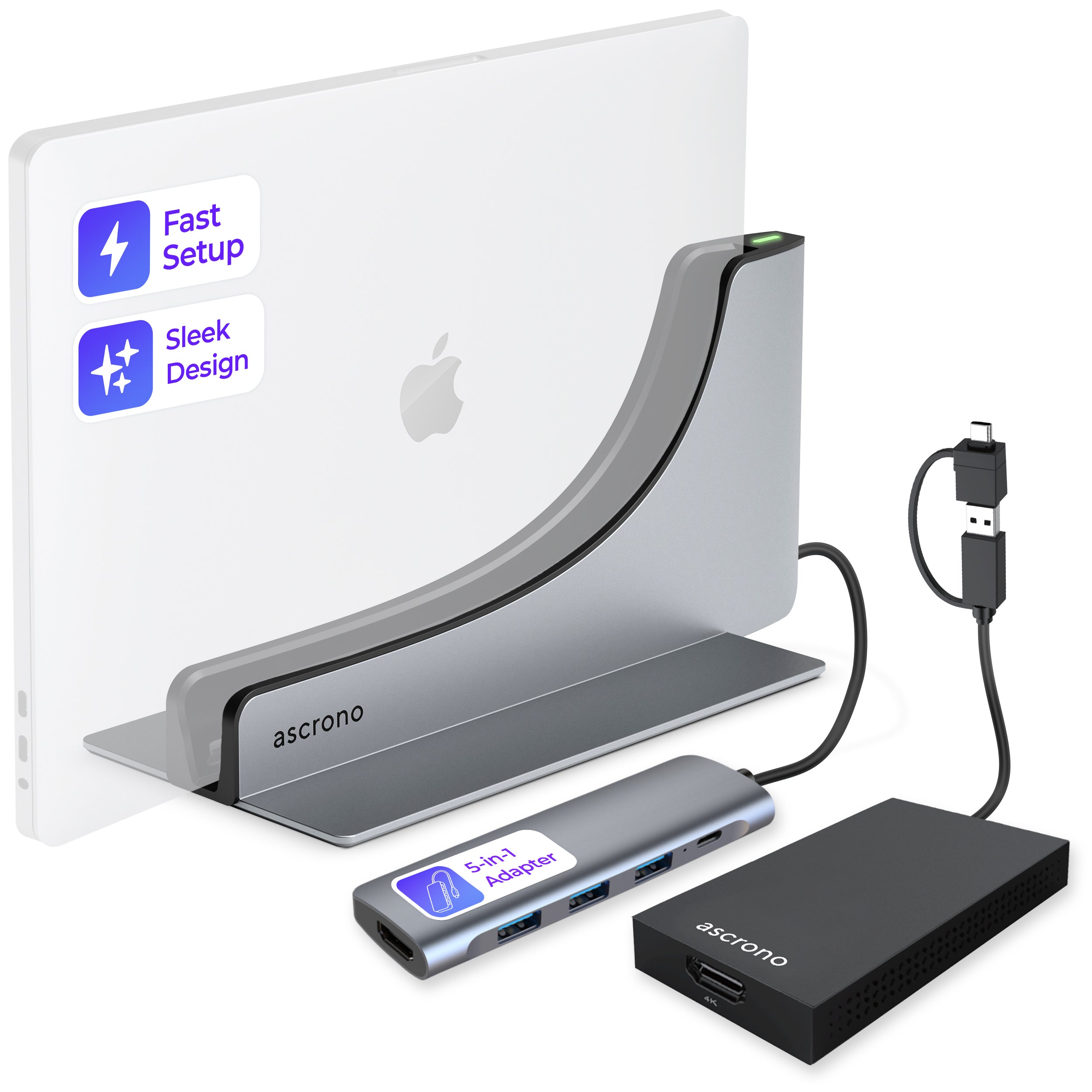 Ascrono® MacBook Docking Station by Ascrono