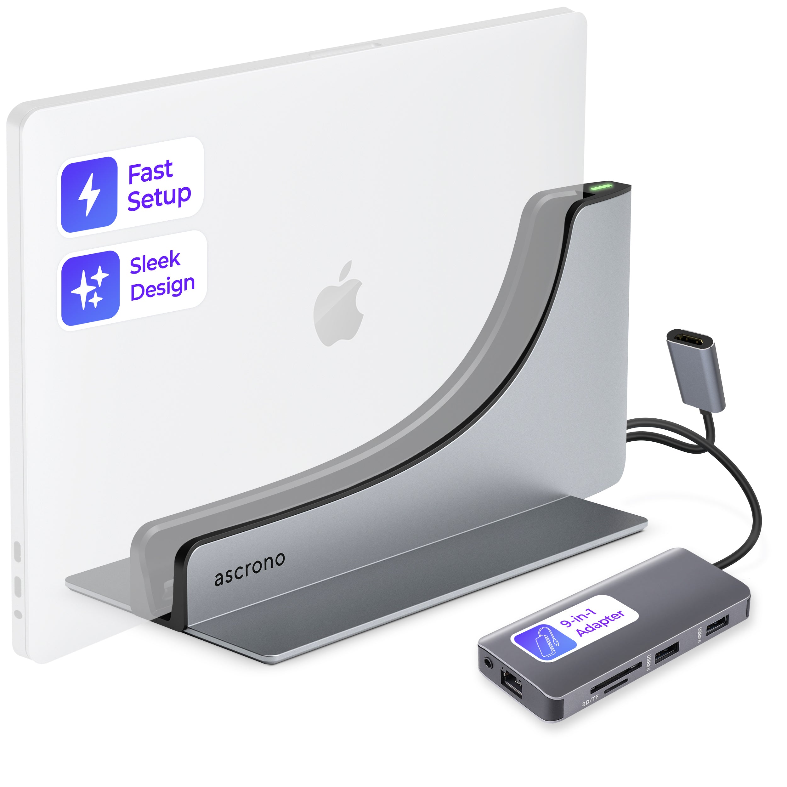 Ascrono® MacBook Docking Station by Ascrono