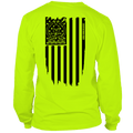 Molon Labe Ghost Flag - Long Sleeve Hi-Vis T-Shirt by Armed American Supply