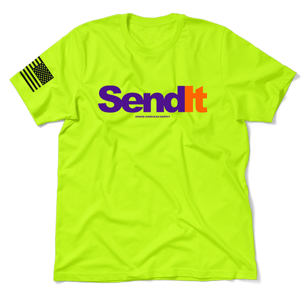Send It - Safety Yellow T-Shirt by Armed American Supply