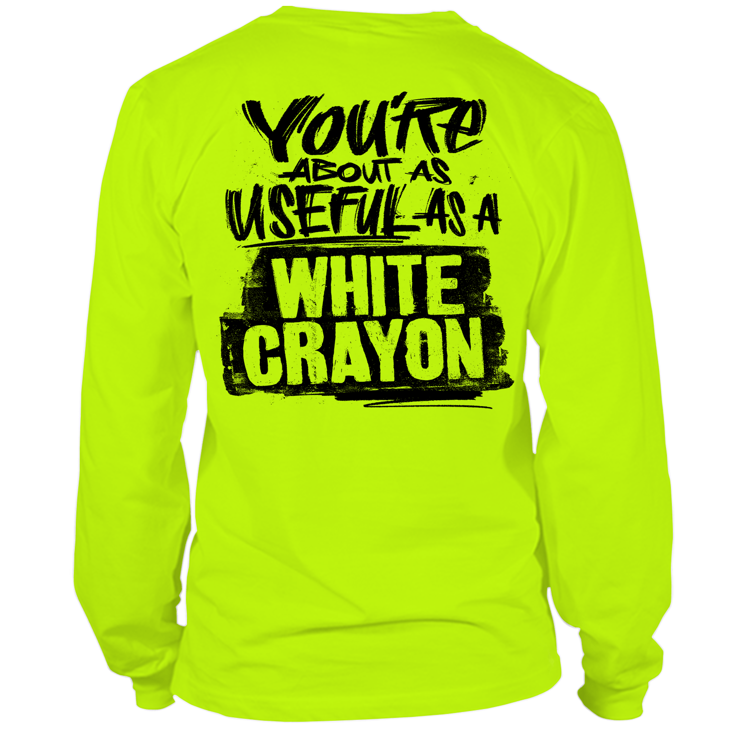 White Crayon - Long Sleeve Hi-Vis T-Shirt by Armed American Supply