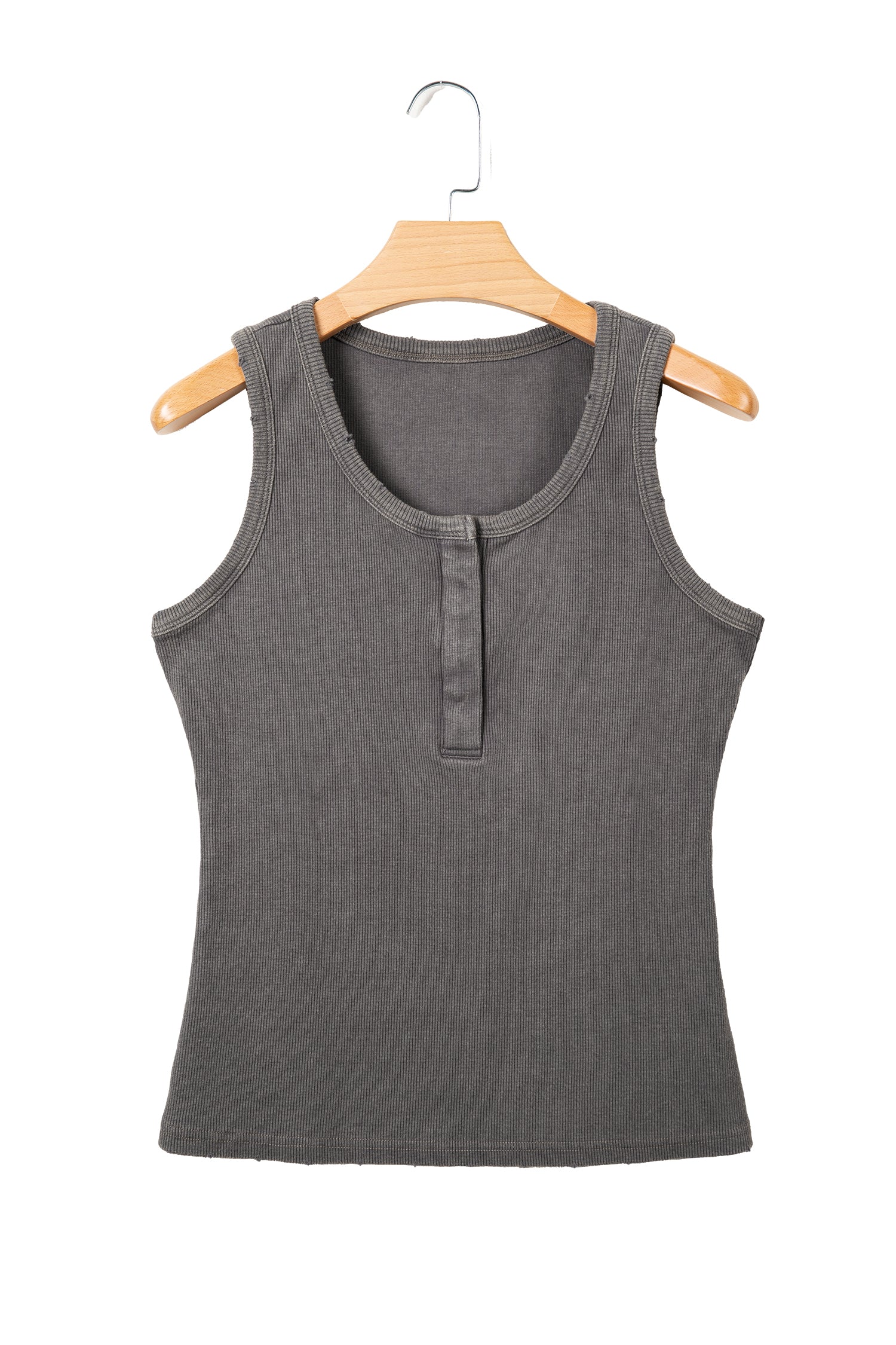 Solid Distressed Ribbed Mineral Wash Tank