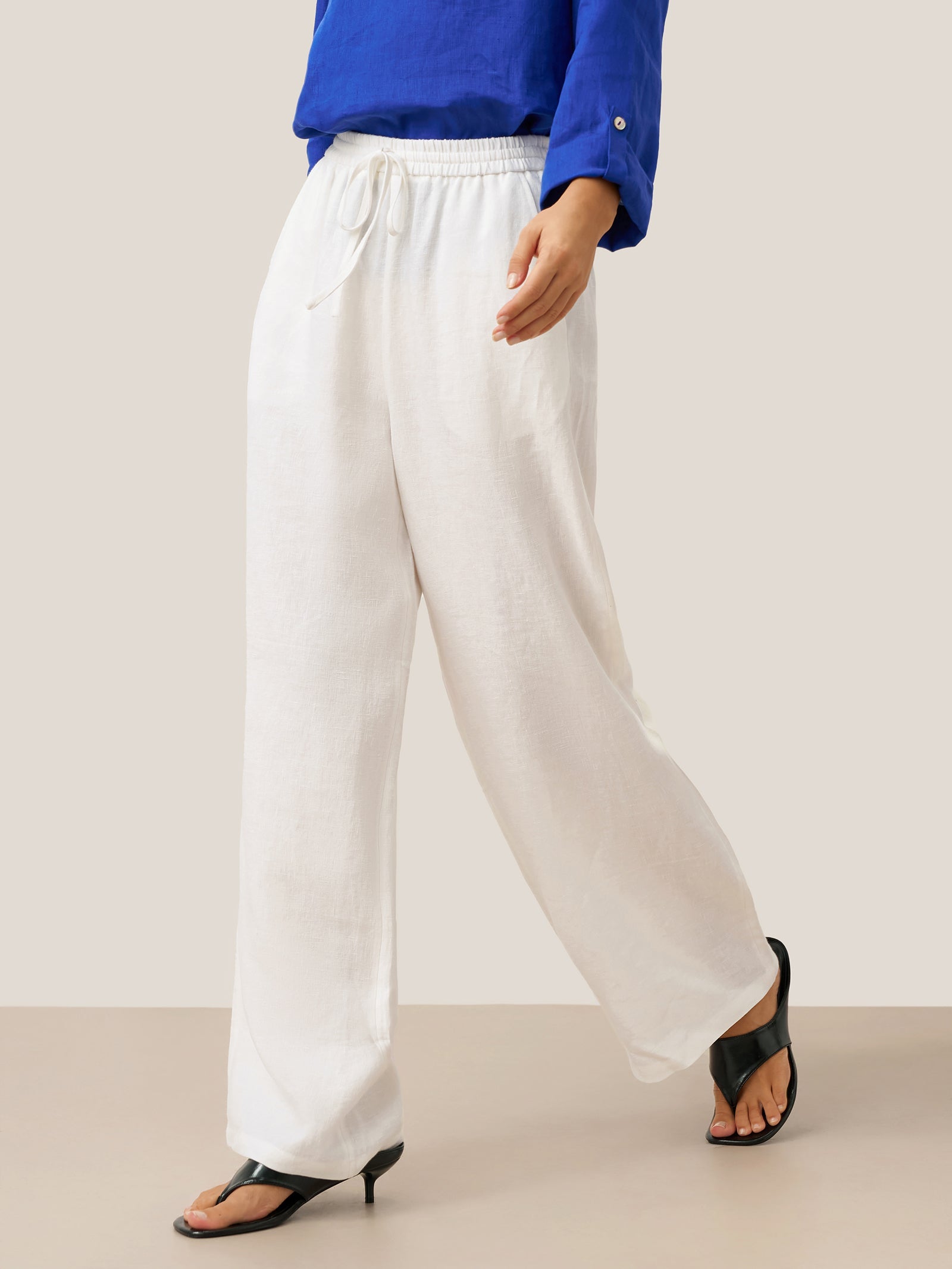 100% Linen Classic Pants LYON by LINTICO