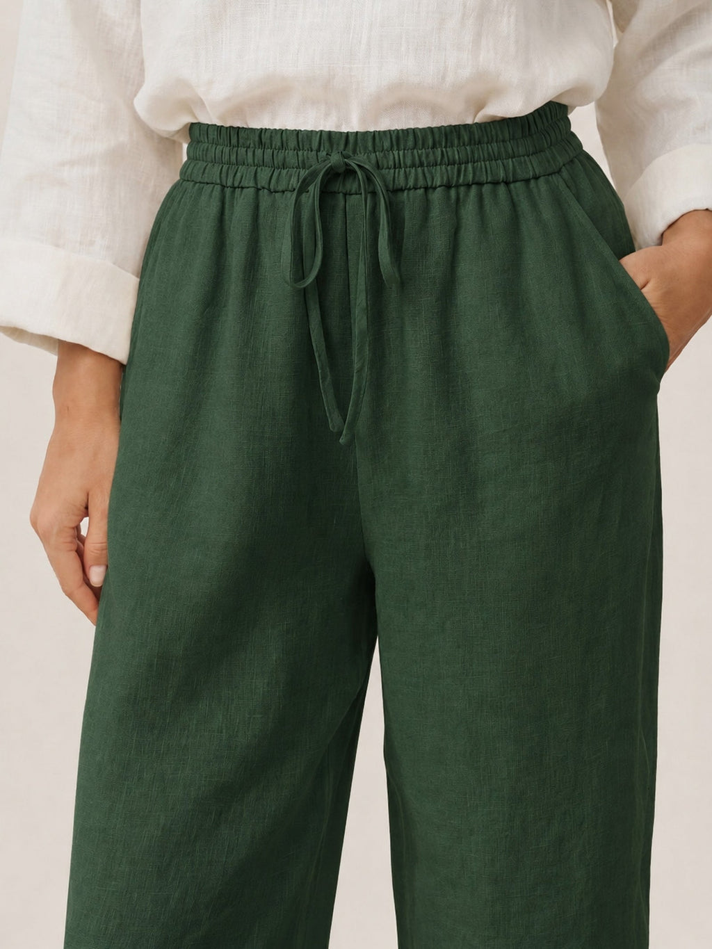 100% Linen Classic Pants LYON by LINTICO
