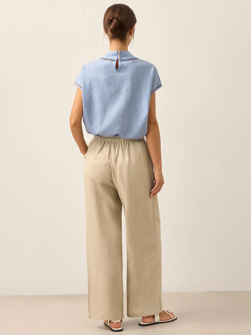 100% Linen Classic Pants LYON by LINTICO