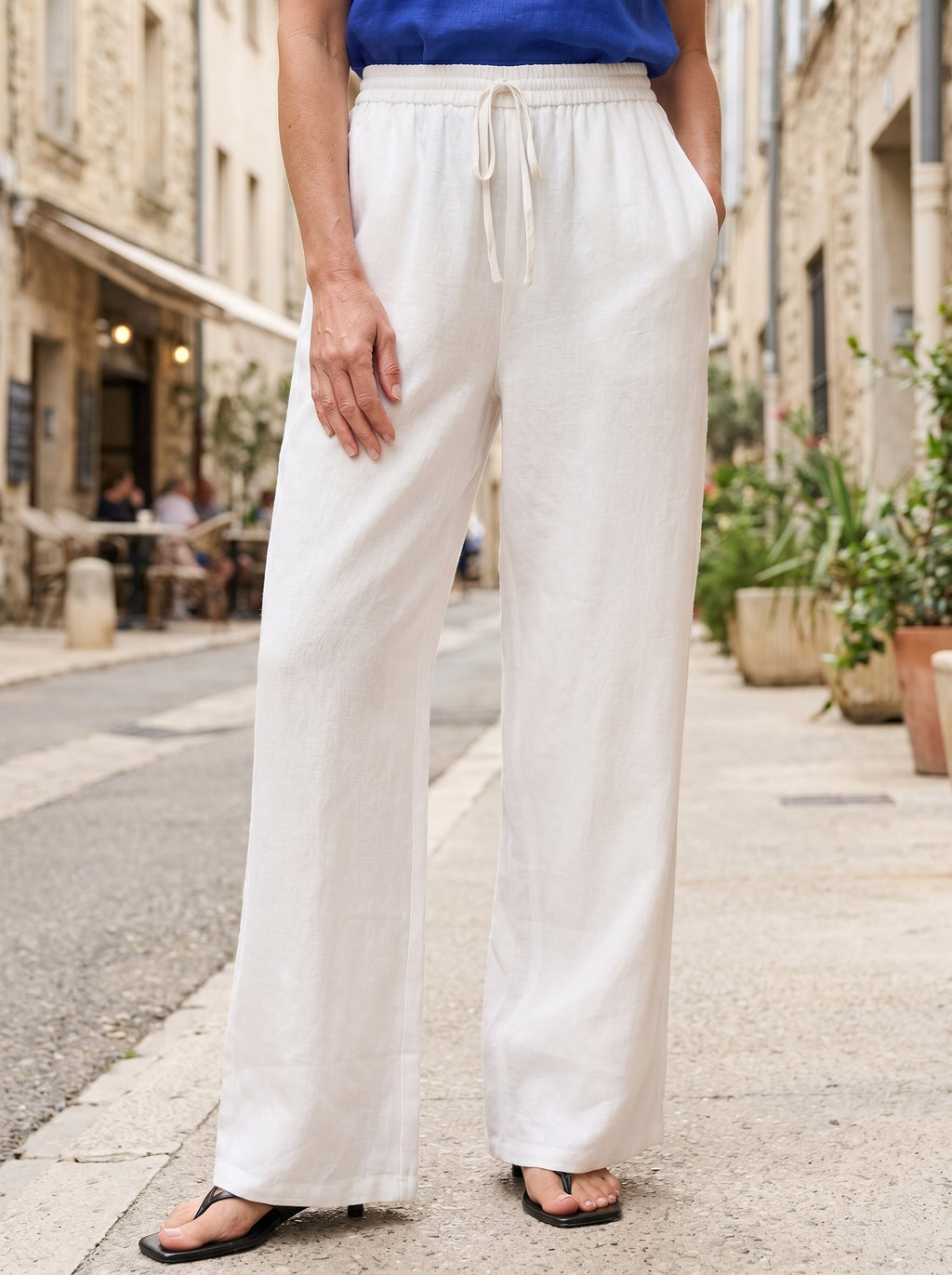 100% Linen Classic Pants LYON by LINTICO
