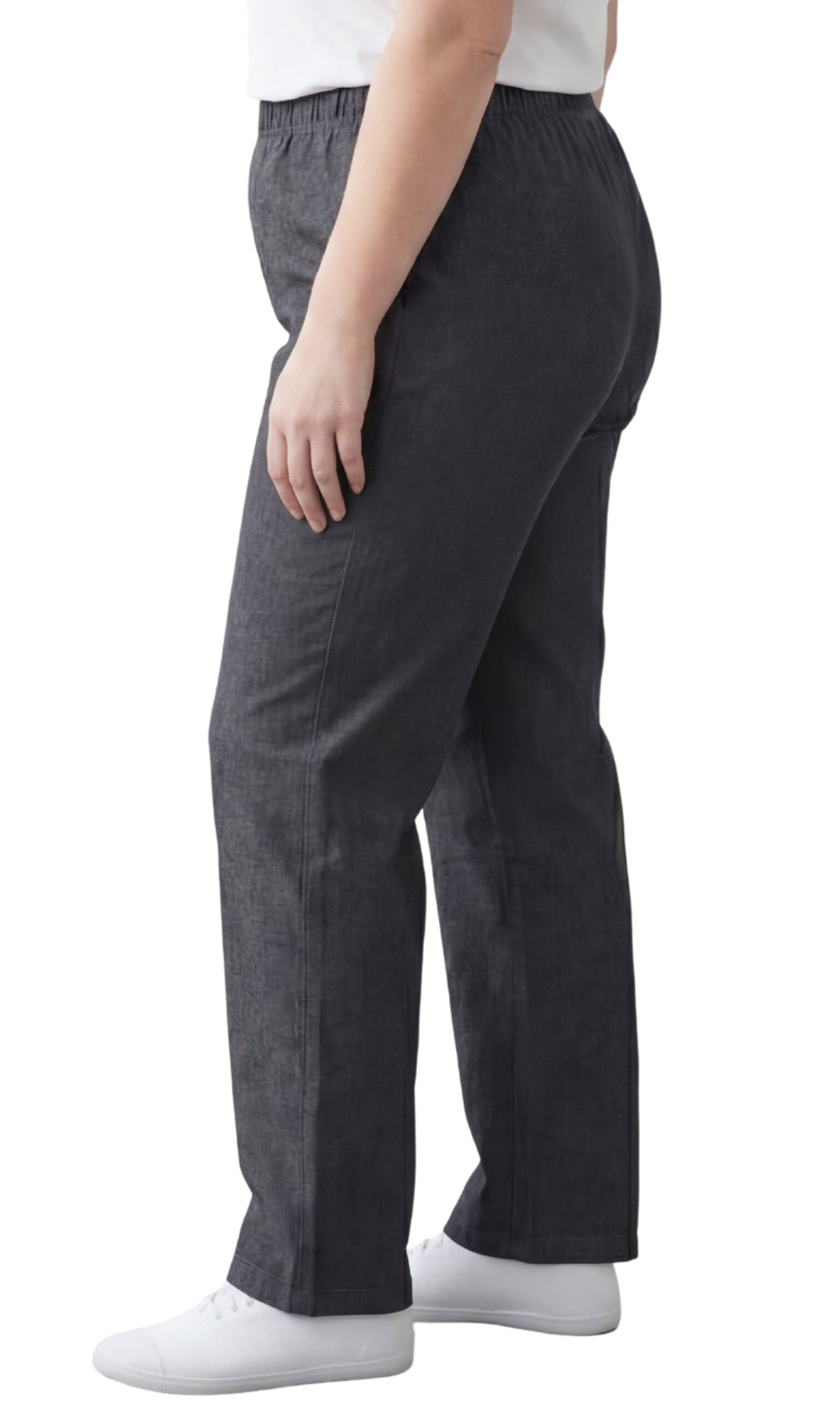 Women's Lightweight Pull-On Denim Jeans — Elastic Waist No Zipper by TURTLE BAY APPAREL