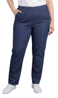 Women's Lightweight Pull-On Denim Jeans — Elastic Waist No Zipper by TURTLE BAY APPAREL