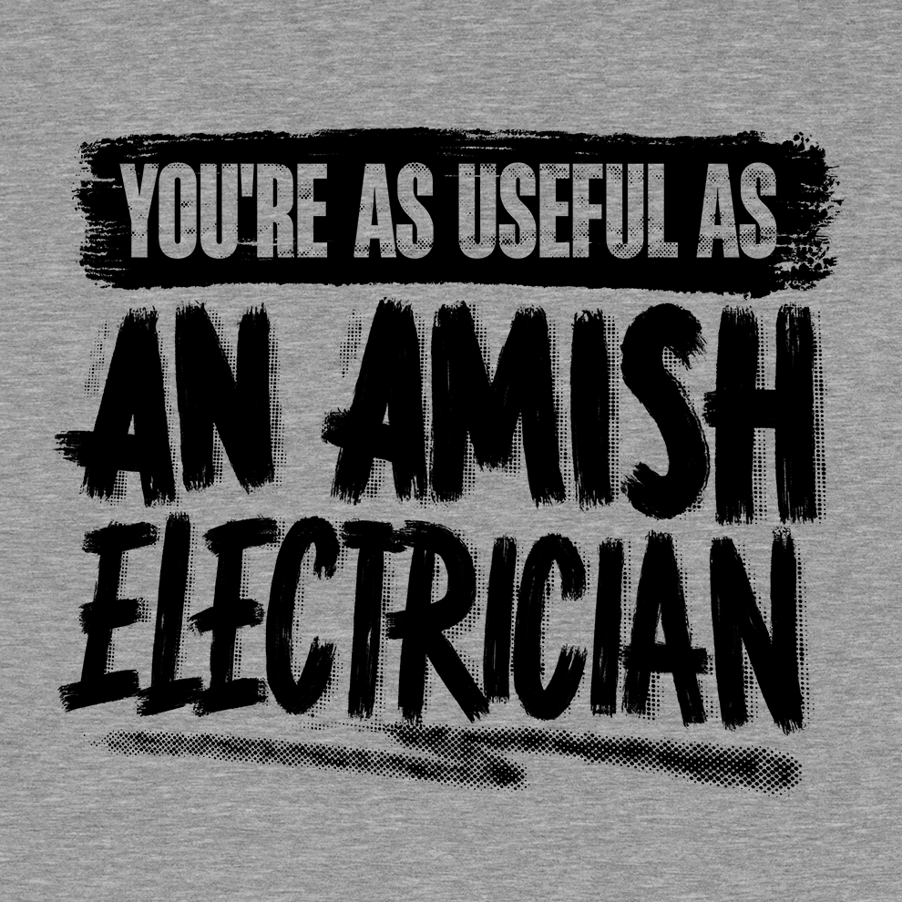 Amish Electrician - Safety Yellow Hi-Vis T-Shirt by Armed American Supply