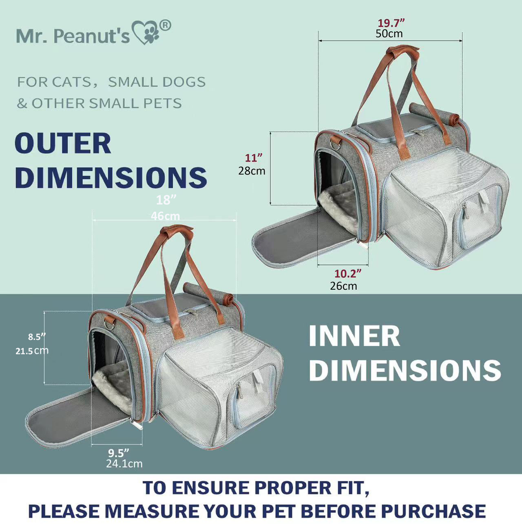Mr. Peanut's Gold Series Big Apple XL Expandable Pet Carrier V2.0 by Mr. Peanut's Pet Carriers