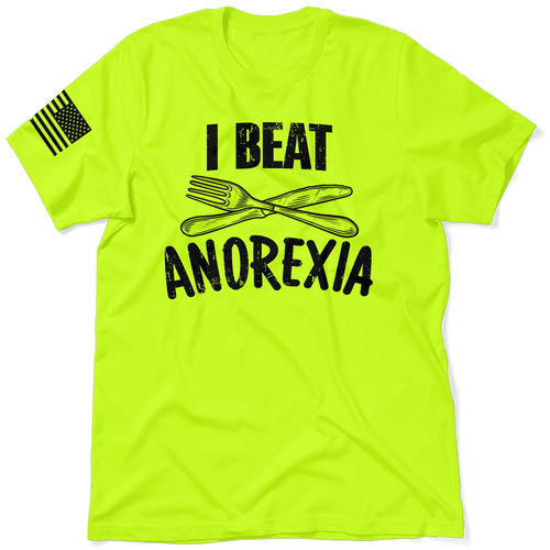 Beat Anorexia - Safety Yellow T-Shirt by Armed American Supply