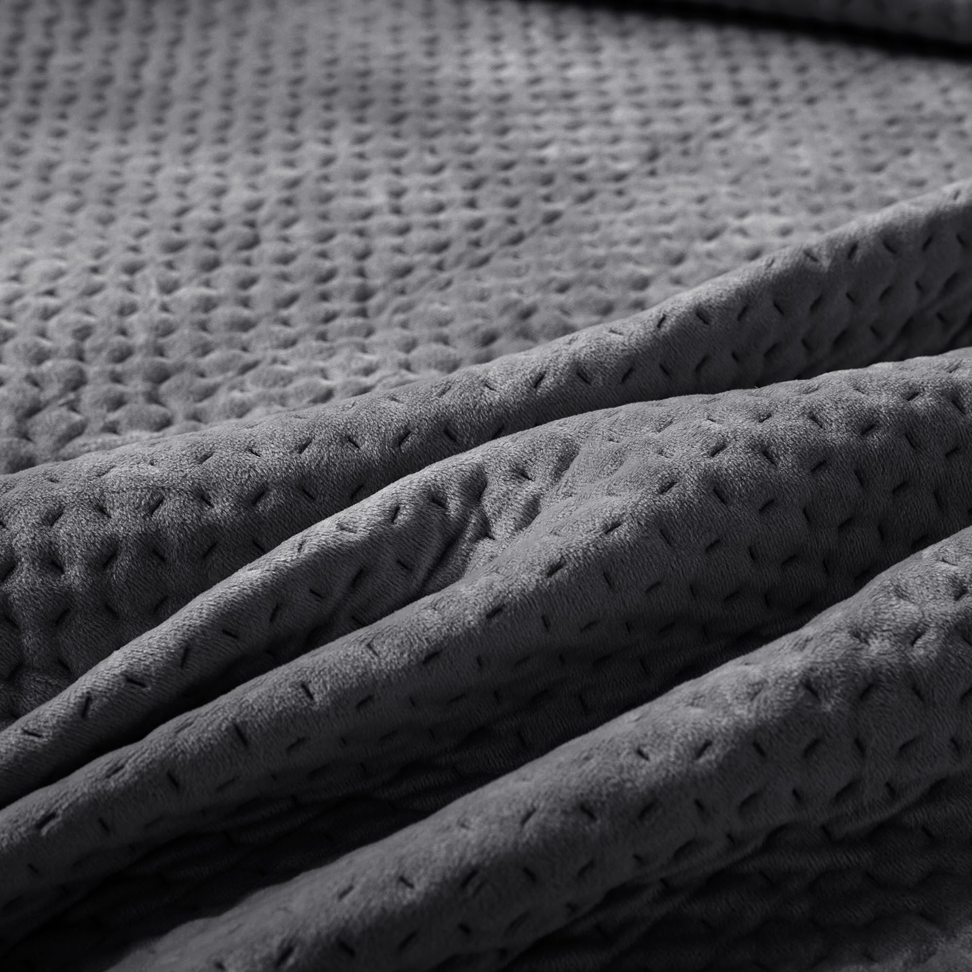 Kasentex All Season Cozy Velvet Quilt Set with Shams, Queen, King, Room Decor, Graduation Gifts by Kasentex