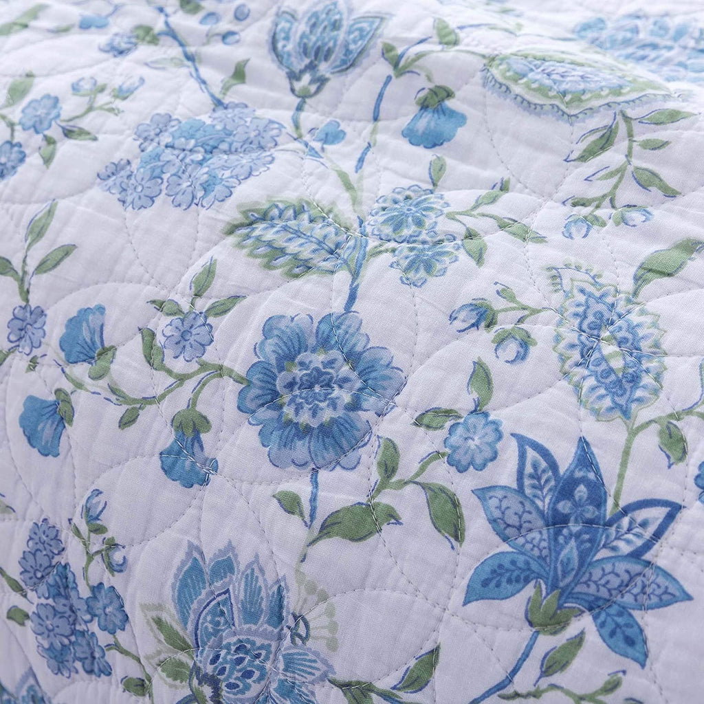Kasentex 100% Cotton Summer Ultra Soft Floral Design 3 Piece Reversible Bedding Set, Room Decor, Graduation Gifts by Kasentex