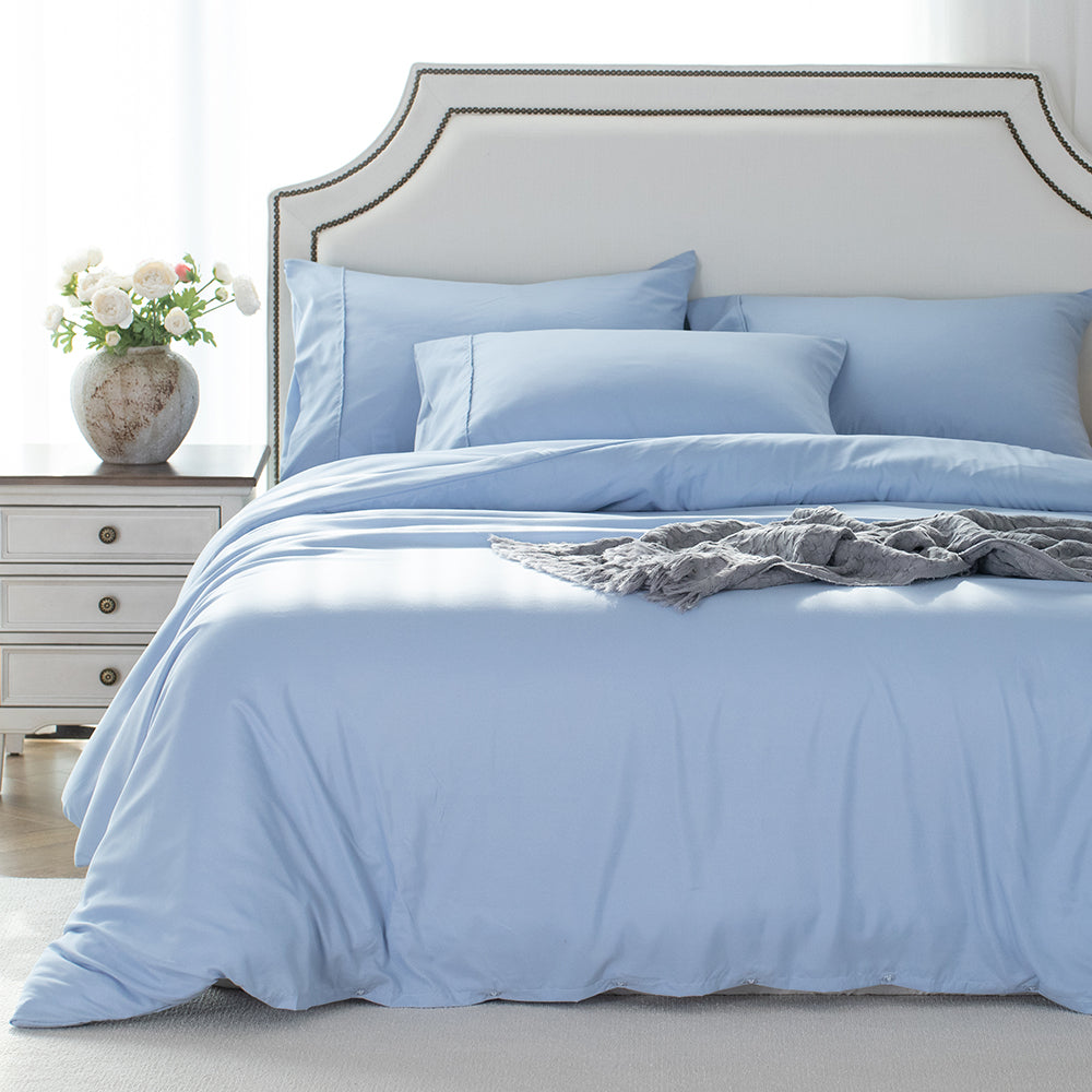 Kasentex Spring Duvet Cover Bedding Set with Duvet Cover, Pillowcase, Fitted Sheet, Hypoallergenic and Breathable, Room Decor, Graduation Gifts by Kasentex