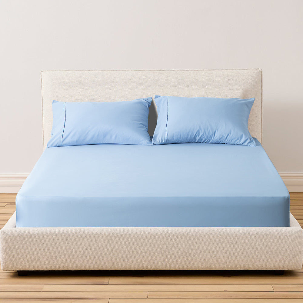 Kasentex Spring All Season Deep Pocket Fitted Sheet Set with Pillowcases, Room Decor, Graduation Gifts by Kasentex