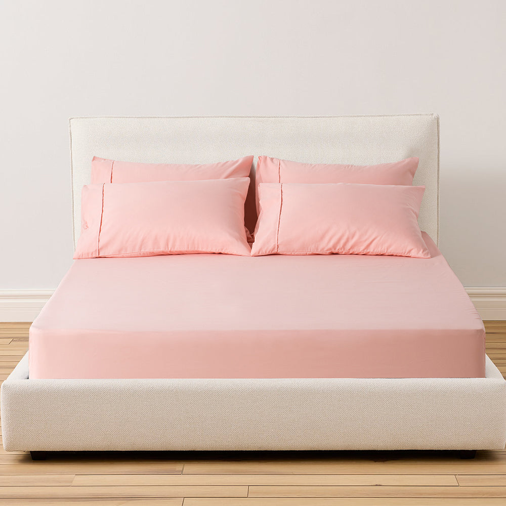 Kasentex Spring All Season Deep Pocket Fitted Sheet Set with Pillowcases, Room Decor, Graduation Gifts by Kasentex