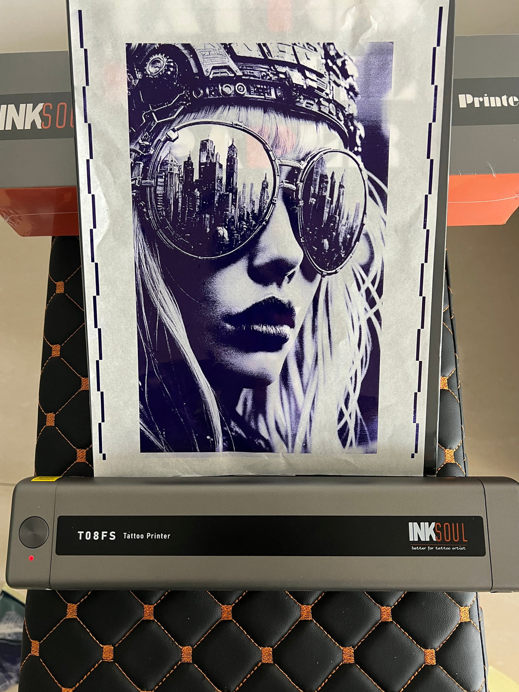 INKSOUL® T08FS Wireless Tattoo Transfer Stencil Printer-Can print shadows by INKSOULSUPPLY.COM