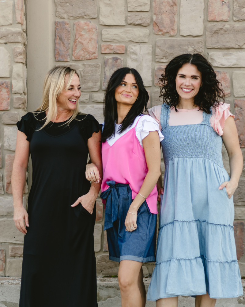 Ruffle Sleeve Halftee by HALFTEE Layering Fashions