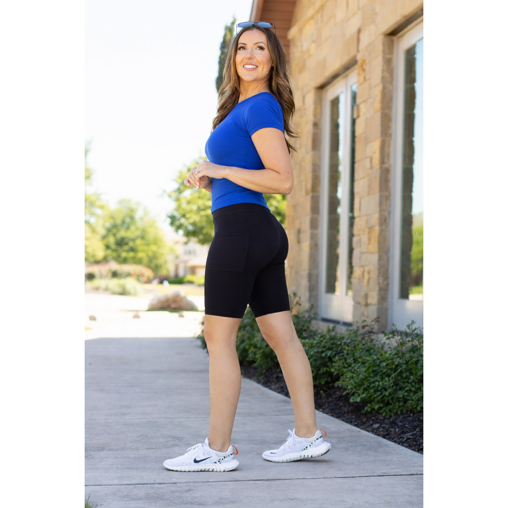Blanca - Black 9" Bermuda Shorts* by Julia Rose Collection