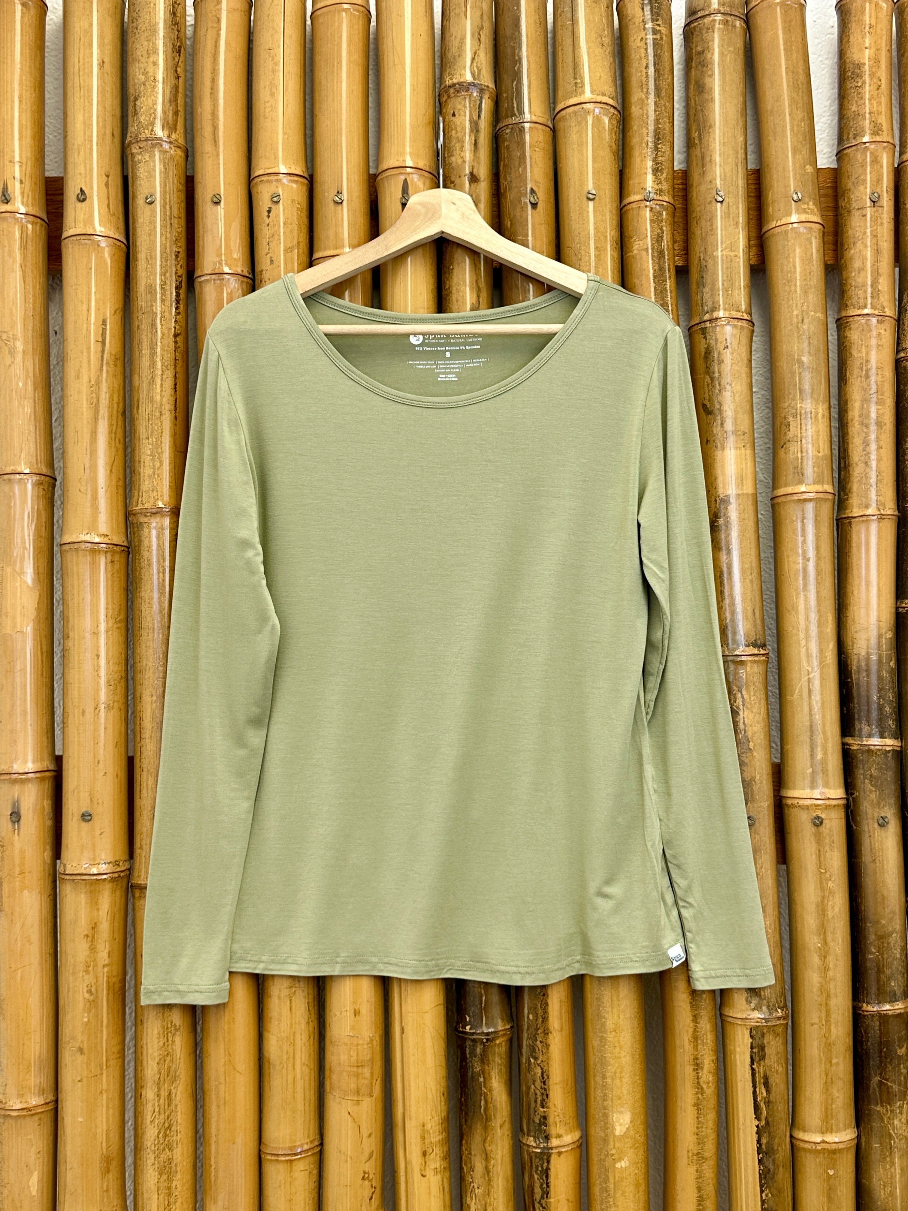 Women's Bamboo Lounge Long Sleeve T-Shirt by Spun Bamboo