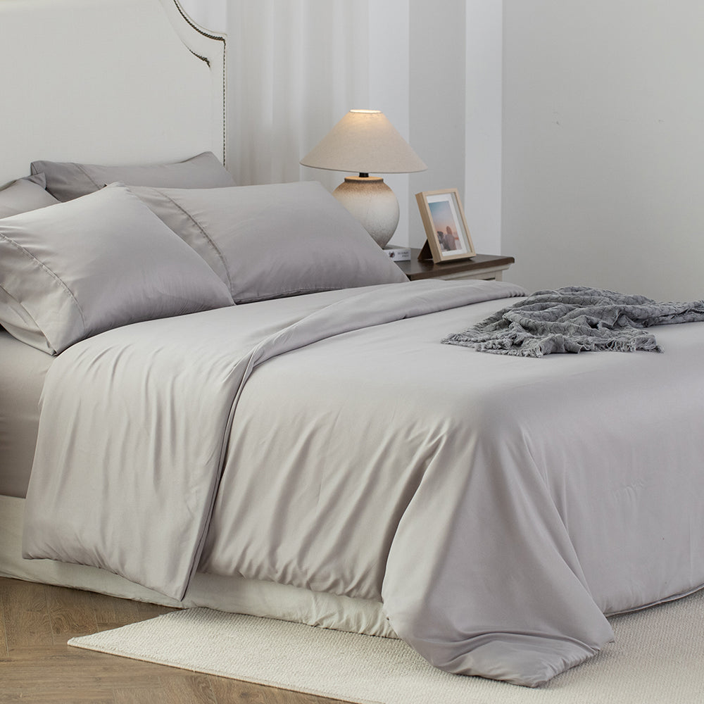 Kasentex Spring Duvet Cover Bedding Set with Duvet Cover, Pillowcase, Fitted Sheet, Hypoallergenic and Breathable, Room Decor, Graduation Gifts by Kasentex