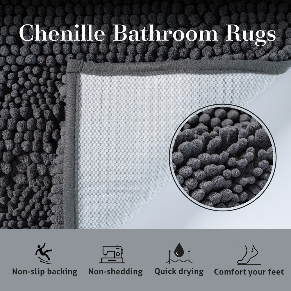Kasentex Non-Sip Bathroom Rug Absorbent Bathroom Rug by Kasentex