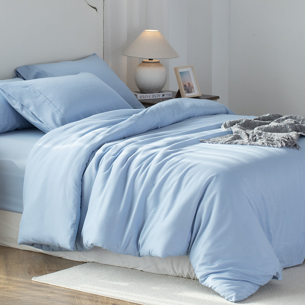 Kasentex Spring Duvet Cover Bedding Set with Duvet Cover, Pillowcase, Fitted Sheet, Hypoallergenic and Breathable, Room Decor, Graduation Gifts by Kasentex