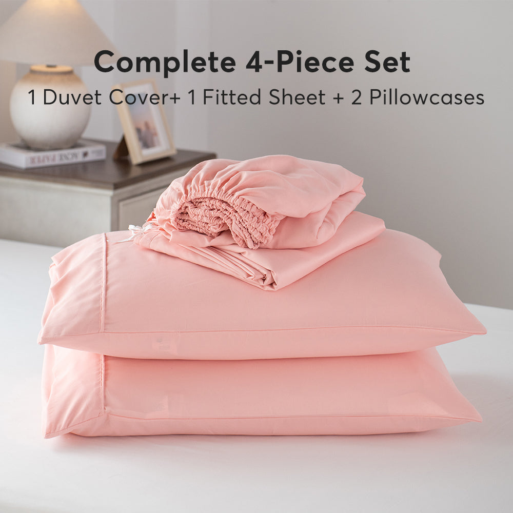Kasentex Spring Duvet Cover Bedding Set with Duvet Cover, Pillowcase, Fitted Sheet, Hypoallergenic and Breathable, Room Decor, Graduation Gifts by Kasentex