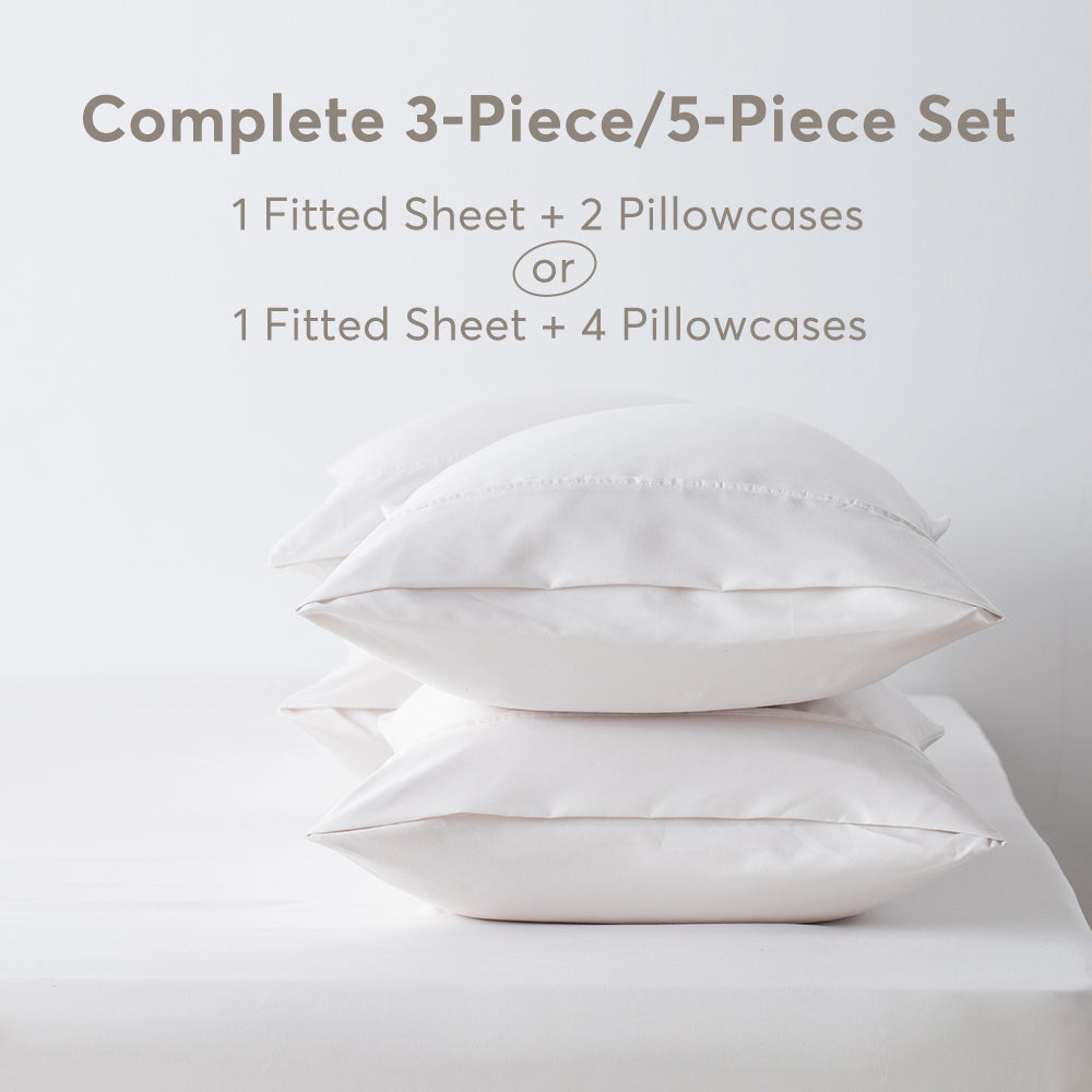 Kasentex Spring All Season Deep Pocket Fitted Sheet Set with Pillowcases, Room Decor, Graduation Gifts by Kasentex