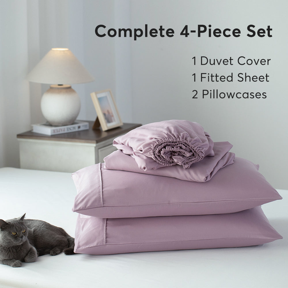 Kasentex Spring Duvet Cover Bedding Set with Duvet Cover, Pillowcase, Fitted Sheet, Hypoallergenic and Breathable, Room Decor, Graduation Gifts by Kasentex