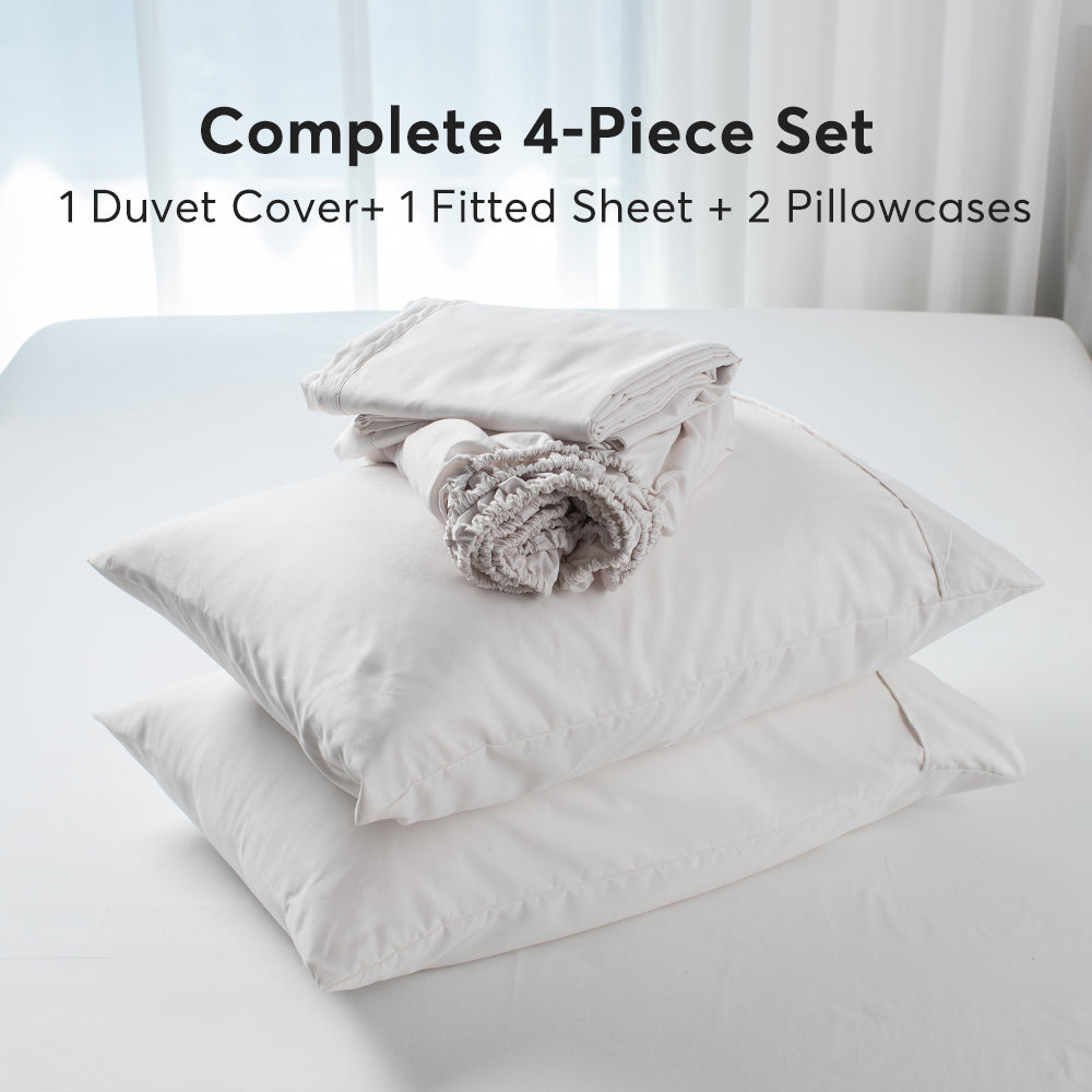 Kasentex Spring Duvet Cover Bedding Set with Duvet Cover, Pillowcase, Fitted Sheet, Hypoallergenic and Breathable, Room Decor, Graduation Gifts by Kasentex