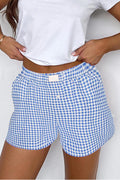 Gingham High Waist Boxer Short by Daisie Boutique