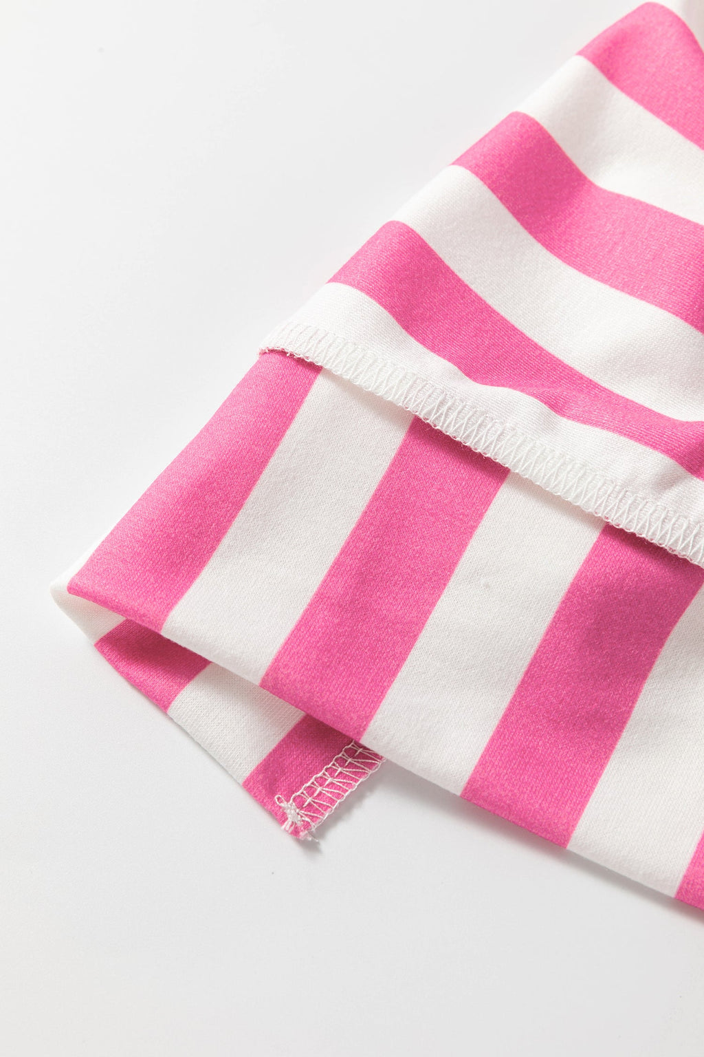 Stripe Patchwork Exposed Seam Oversized Top