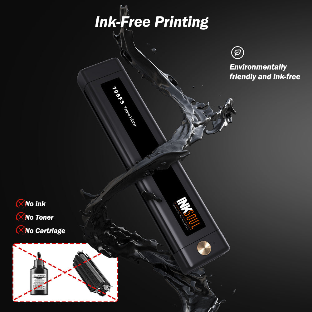INKSOUL® T08FS Wireless Tattoo Transfer Stencil Printer-Can print shadows by INKSOULSUPPLY.COM