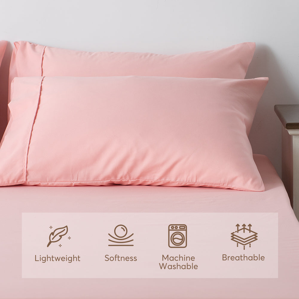 Kasentex Spring All Season Deep Pocket Fitted Sheet Set with Pillowcases, Room Decor, Graduation Gifts by Kasentex