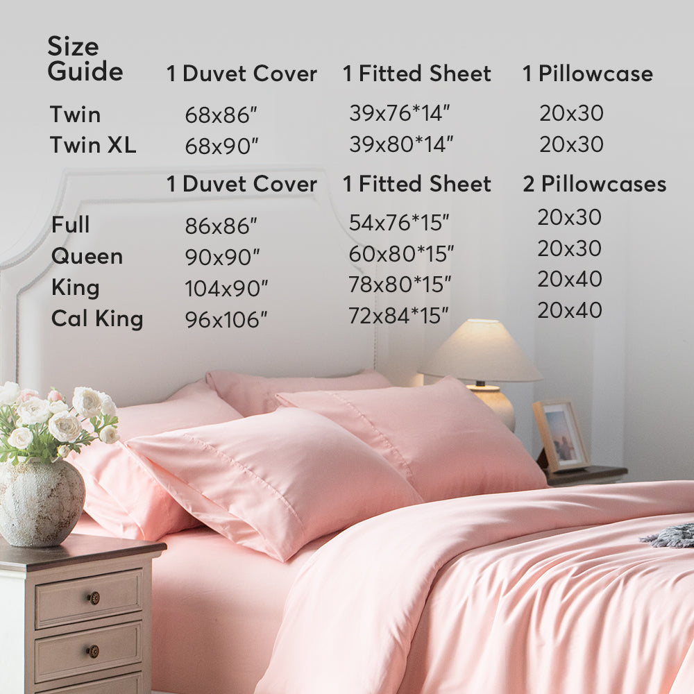 Kasentex Spring Duvet Cover Bedding Set with Duvet Cover, Pillowcase, Fitted Sheet, Hypoallergenic and Breathable, Room Decor, Graduation Gifts by Kasentex