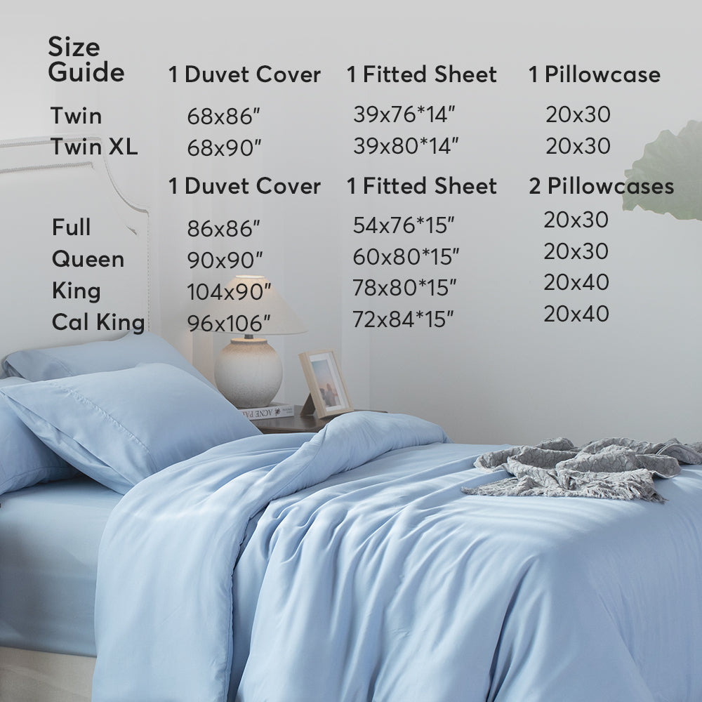 Kasentex Spring Duvet Cover Bedding Set with Duvet Cover, Pillowcase, Fitted Sheet, Hypoallergenic and Breathable, Room Decor, Graduation Gifts by Kasentex