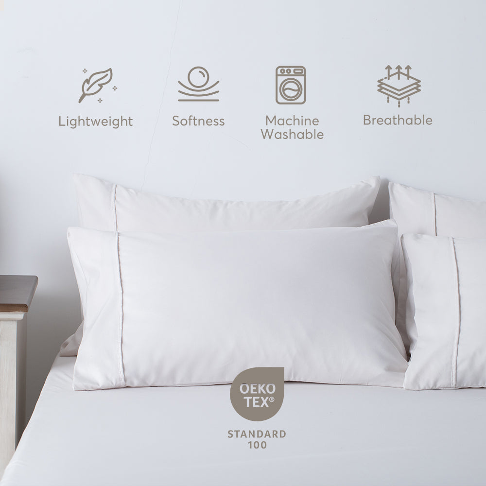 Kasentex Spring All Season Deep Pocket Fitted Sheet Set with Pillowcases, Room Decor, Graduation Gifts by Kasentex