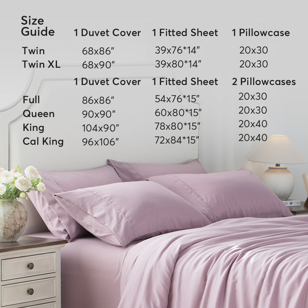 Kasentex Spring Duvet Cover Bedding Set with Duvet Cover, Pillowcase, Fitted Sheet, Hypoallergenic and Breathable, Room Decor, Graduation Gifts by Kasentex
