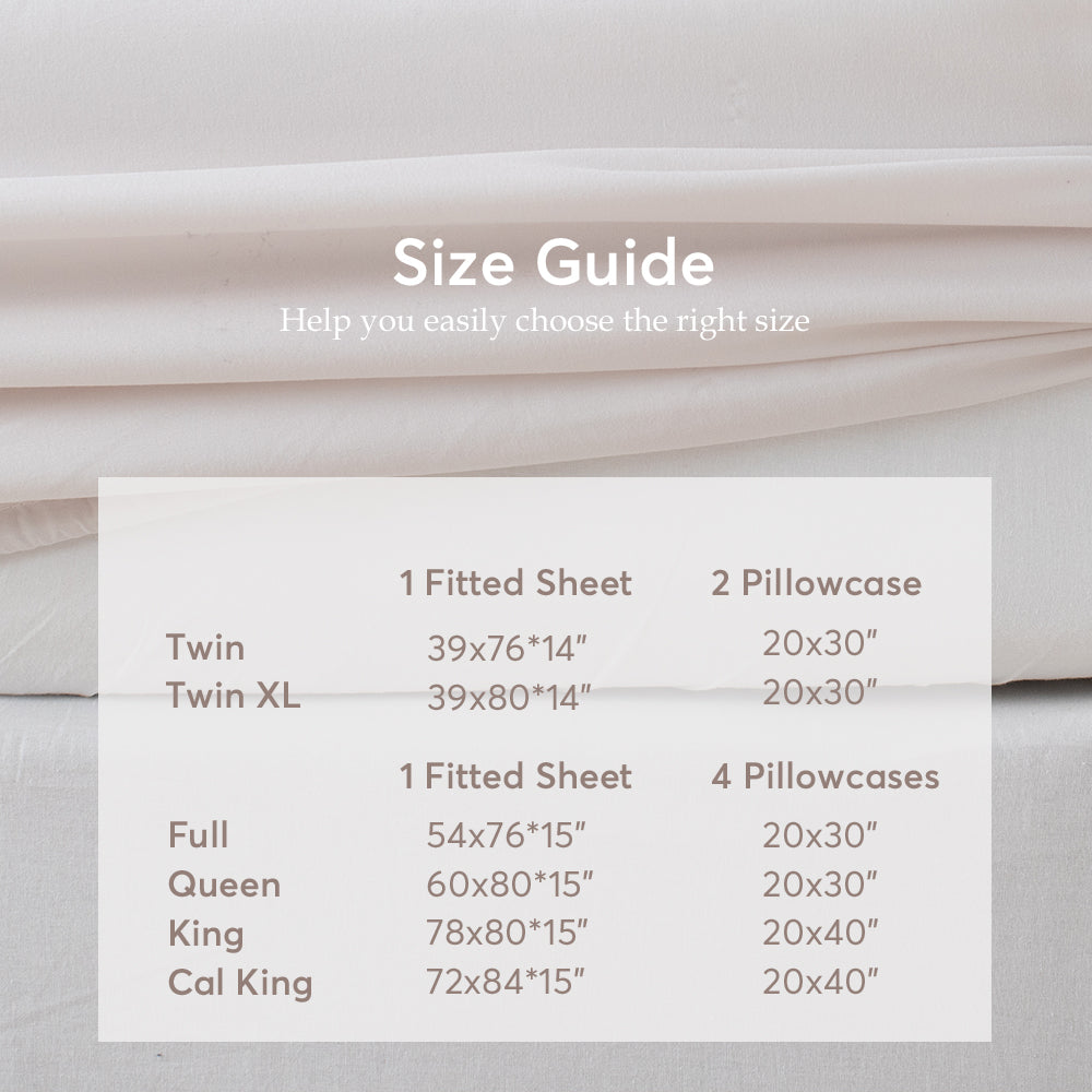 Kasentex Spring All Season Deep Pocket Fitted Sheet Set with Pillowcases, Room Decor, Graduation Gifts by Kasentex