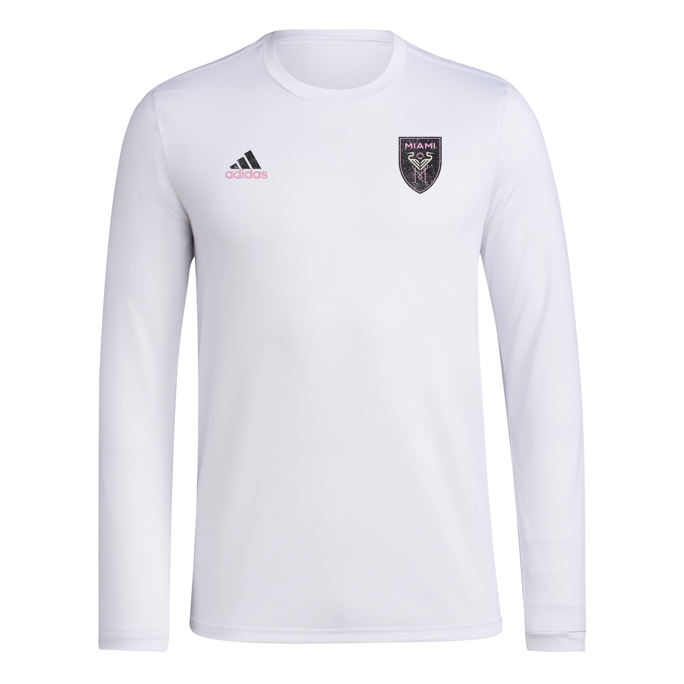 adidas Mens CF Long Sleeve Pre-Game T-Shirt White/Club Inter De Futbol Miami 3X-Large by EasyOptionXY