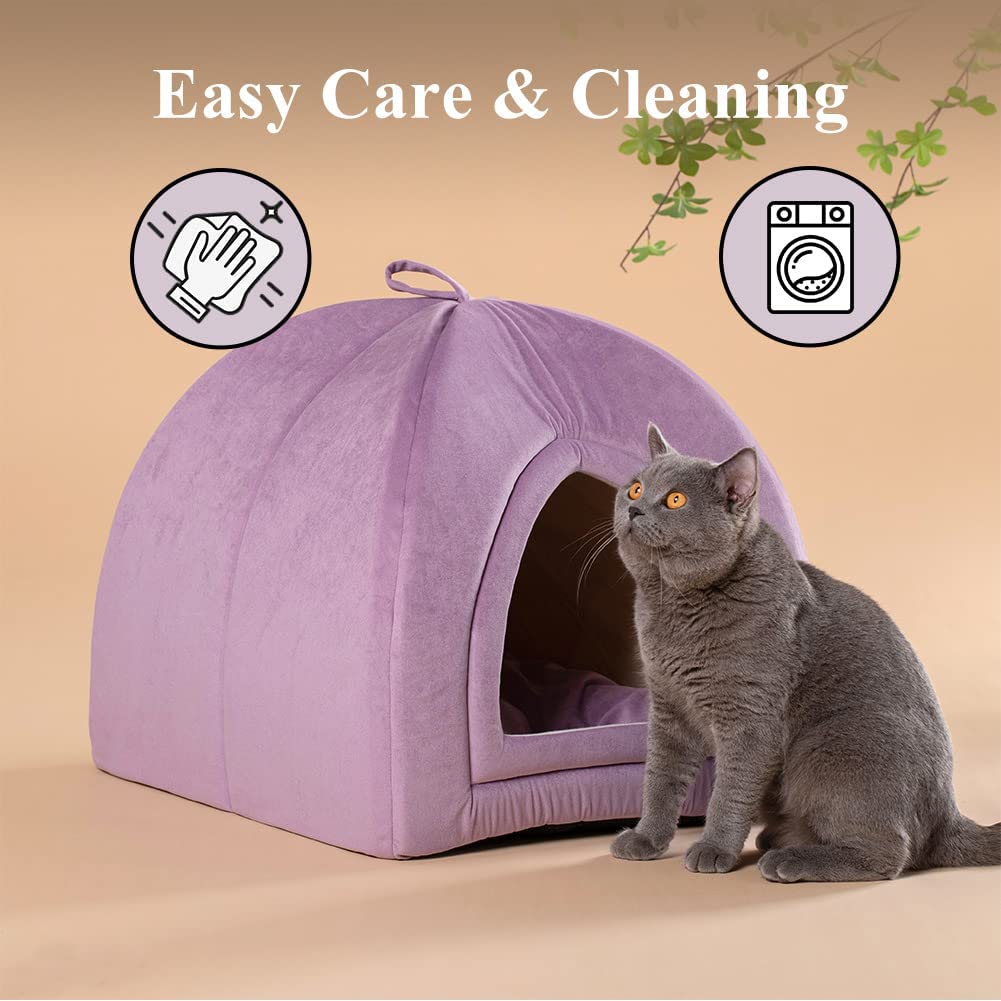 Kasentex Cat Bed, Lovely Tent with Removable Washable Pillow Cushion by Kasentex