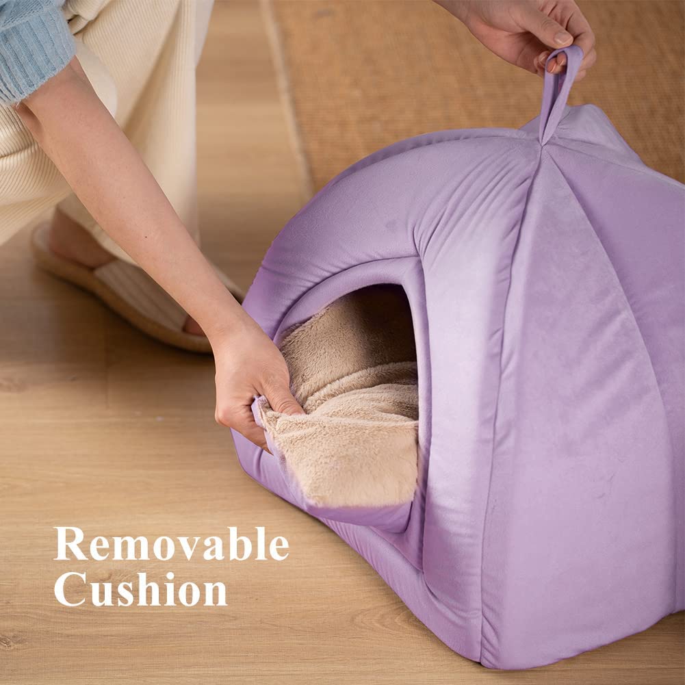 Kasentex Cat Bed, Lovely Tent with Removable Washable Pillow Cushion by Kasentex