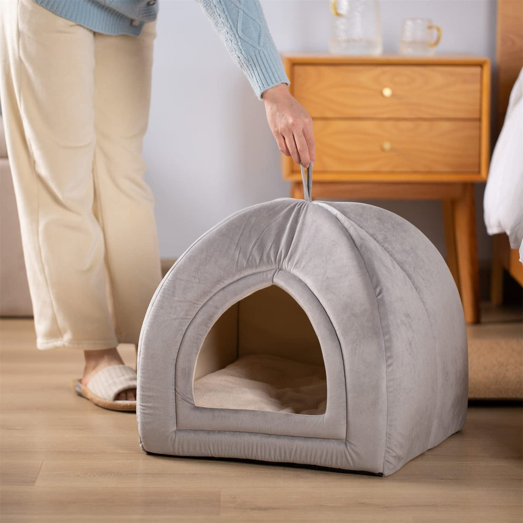 Kasentex Cat Bed, Lovely Tent with Removable Washable Pillow Cushion by Kasentex