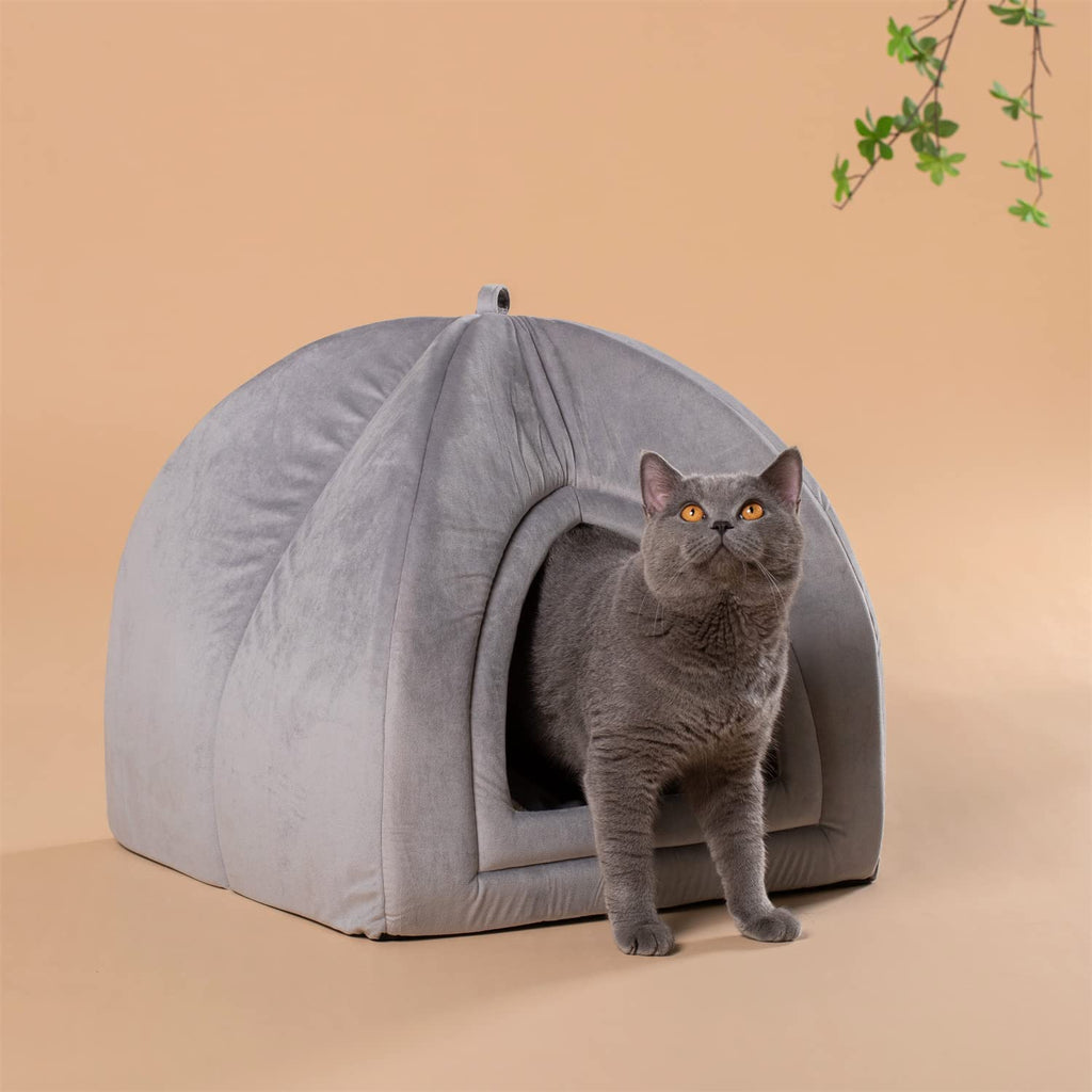 Kasentex Cat Bed, Lovely Tent with Removable Washable Pillow Cushion by Kasentex