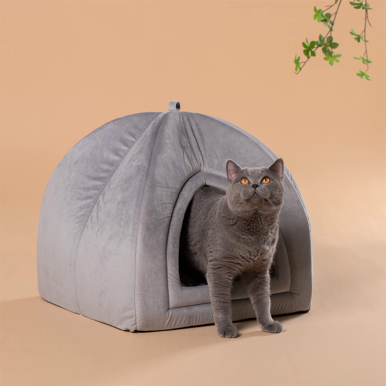 Kasentex Cat Bed, Lovely Tent with Removable Washable Pillow Cushion by Kasentex