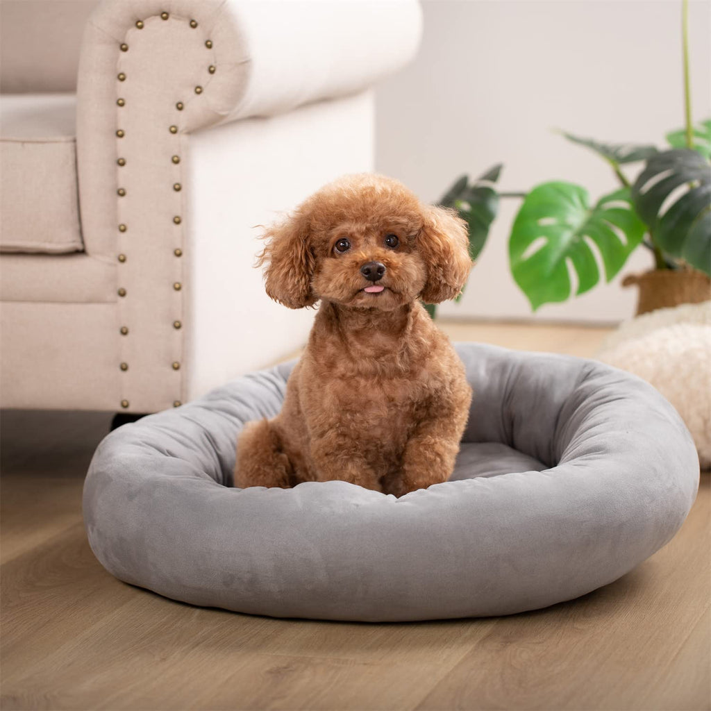 Kasentex Donut Design Round Dog Bed, Anti Slip and Machine Washable by Kasentex