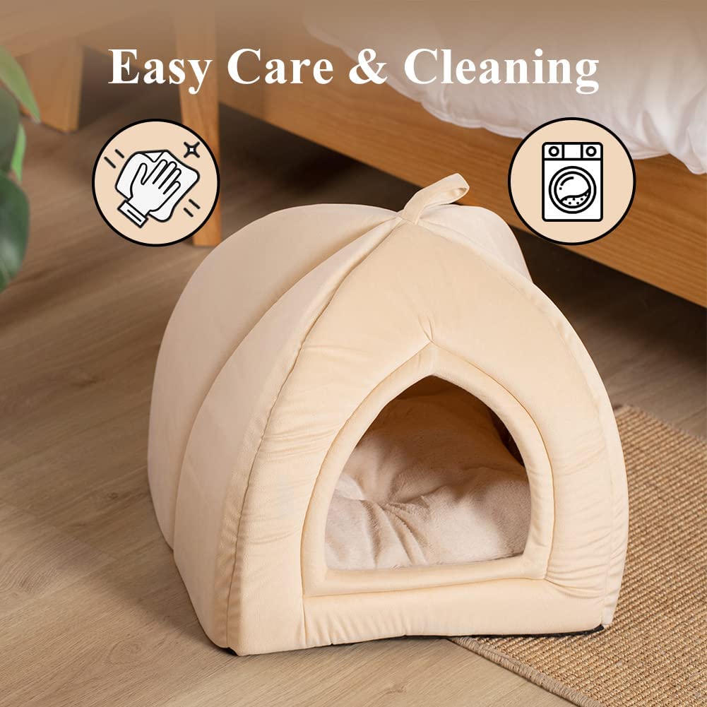 Kasentex Cat Bed, Lovely Tent with Removable Washable Pillow Cushion by Kasentex